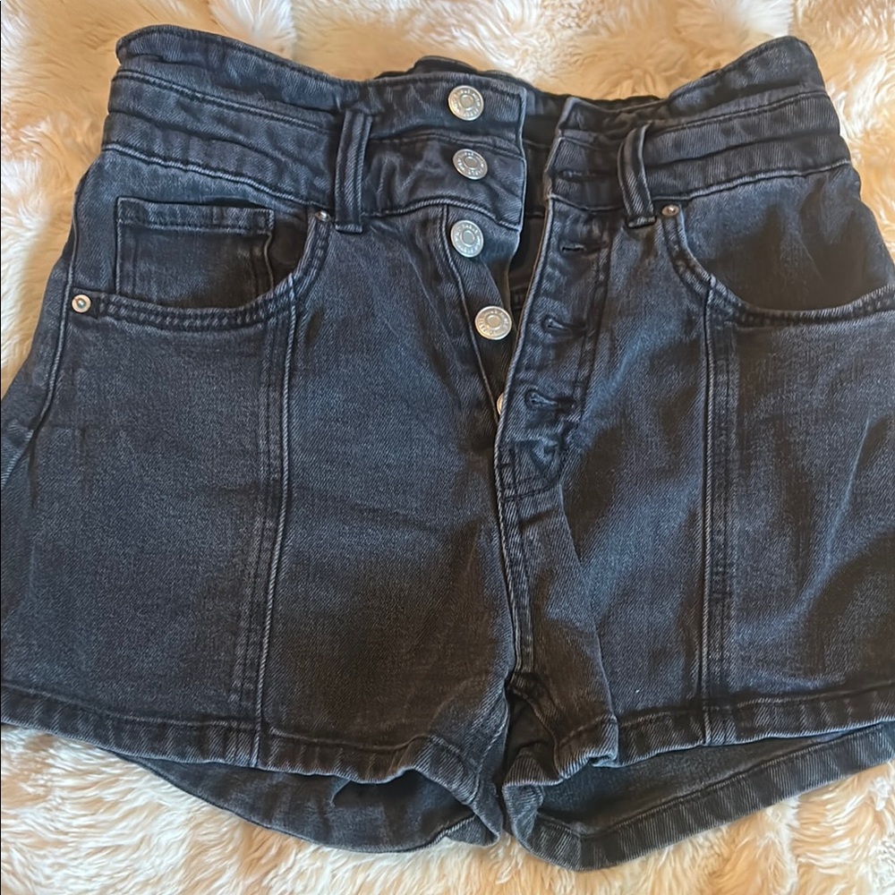 Stylish Black Denim Women's Shorts